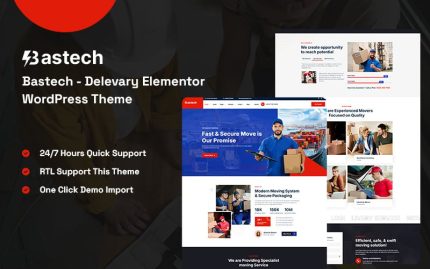 Bastech - Delivery Elementor WordPress Theme