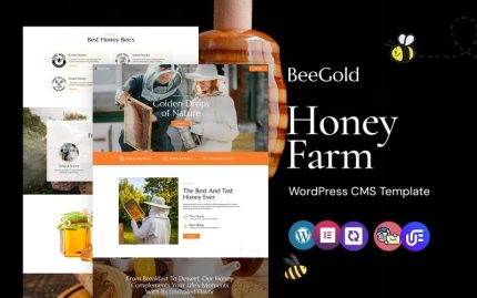 Beegold - Bees and Honey Farm WordPress Elementor Theme