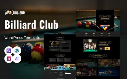 Billiard Haven - Pool And Billiards Club WordPress Elementor Theme