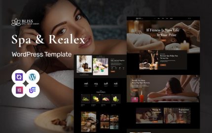Bliss - Spa, Massage, Beauty And Wellness WordPress Elementor Theme