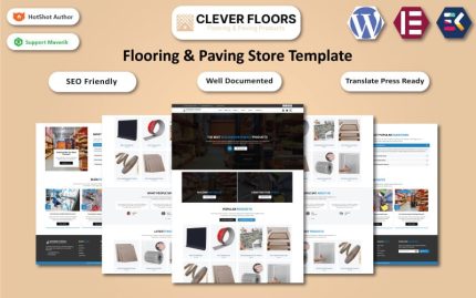 Clever Floors - Flooring & Paving Products Store WooCommerce Elementor Template