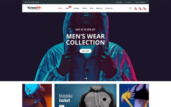Crossfit - WooCommerce WordPress Theme for Fashion Store
