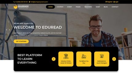 Edugrade - Education PSD Template