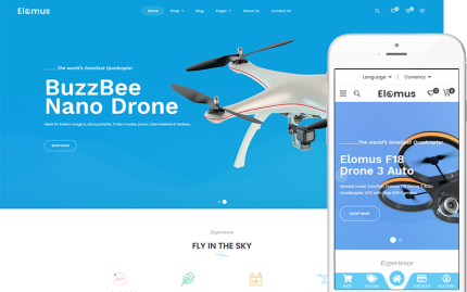 Elomus - Theme for Drone, Quadcopter Shop WooCommerce Theme