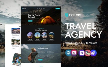 Explore - Travel Agency WordPress Elementor Theme