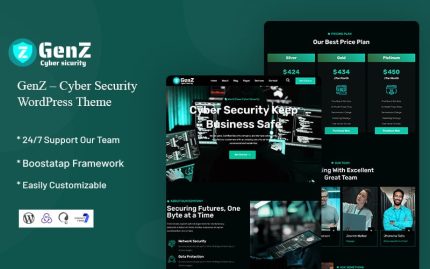 GenZ - Cyber Security WordPress Theme