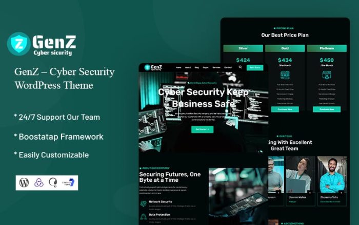 GenZ - Cyber Security WordPress Theme