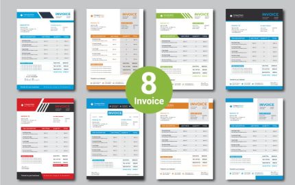 Invoice Design Bundle for Your Business - Corporate Identity Template