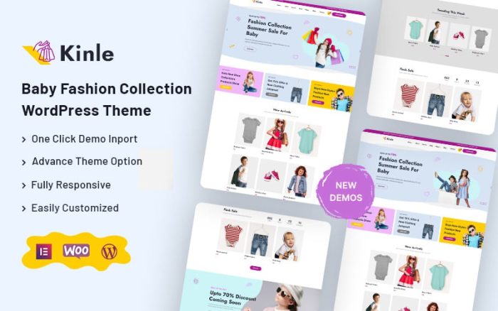 Kinle - Fashion Collection For Baby WordPress Theme