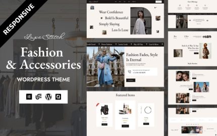 Luxe Stitch - Fashion Boutique & Accessories Shop WooCommerce Elementor Theme