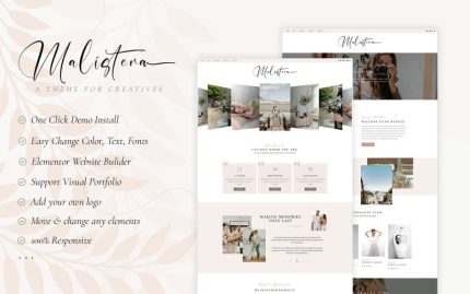 Malistena - Blog & Photographer WP Theme Elementor