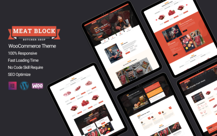 Meat Block - Butcher Services & Meat Shop WooCommerce WordPress Theme