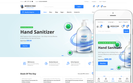 Medicine - Pharmacy, Medical & Beauty Store WooCommerce WordPress Theme