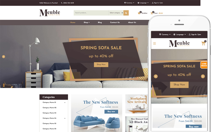 Meuble - Furniture Theme WooCommerce Theme