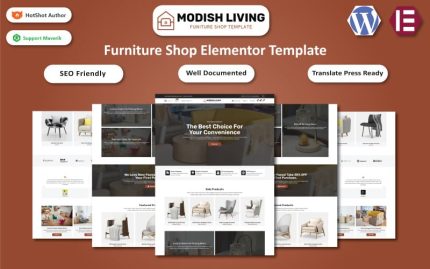 Modish Living - Furniture & Home Goods WooCommerce Elementor Template