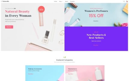 Naturalla - Cosmetics ECommerce Modern Elementor WooCommerce Theme