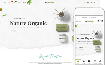Nature Circle - Theme for Organic Food Farm WooCommerce Theme
