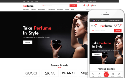 Perfume - Cosmetics & Perfumes Store WooCommerce WordPress Theme