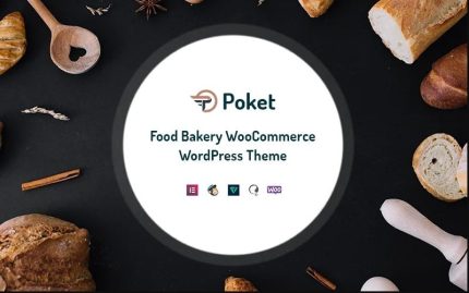 Poket - Food Bakery, Café Woocomerce Responsive WP Theme