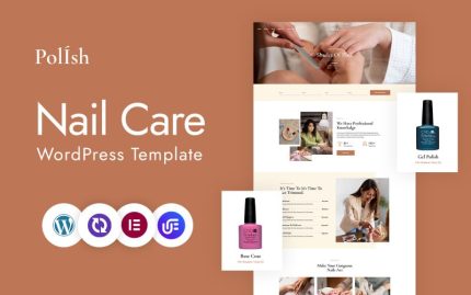 Polish – Nail Care And Polish WordPress CMS Elementor Template