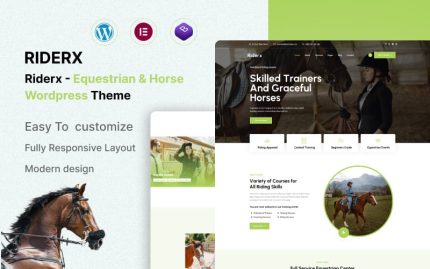 Riderx - Equestrian & Horse Riding Club WordPress Theme