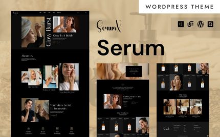 SerumX - Cosmetic Serum Shop & Beauty Products WooCommerce Elementor Theme