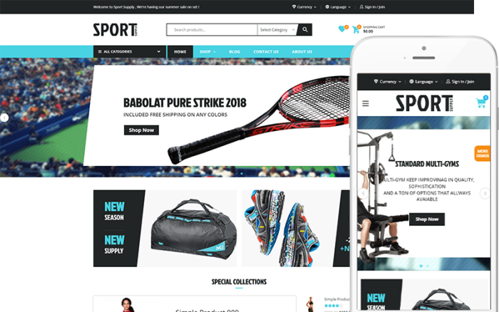 Sport - Theme for Sport Store WooCommerce Theme