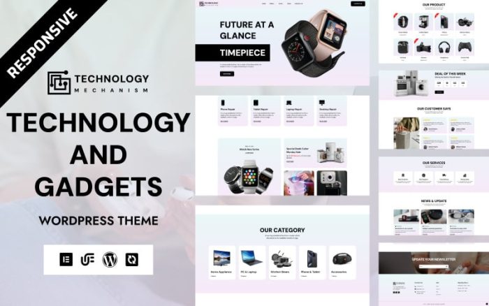 Technology - Electronics & Gadget WooCommerce Elementor Theme