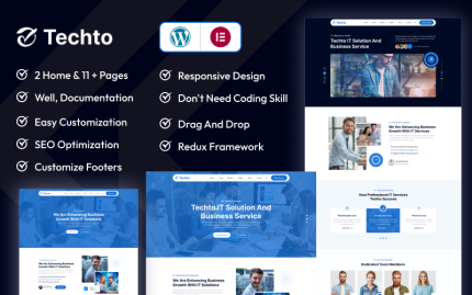 Techto - IT Solution & Technology Agency WordPress Theme