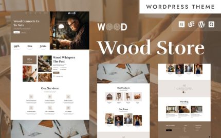 Wood - Woodworks & Furniture Store WooCommerce Elementor Theme